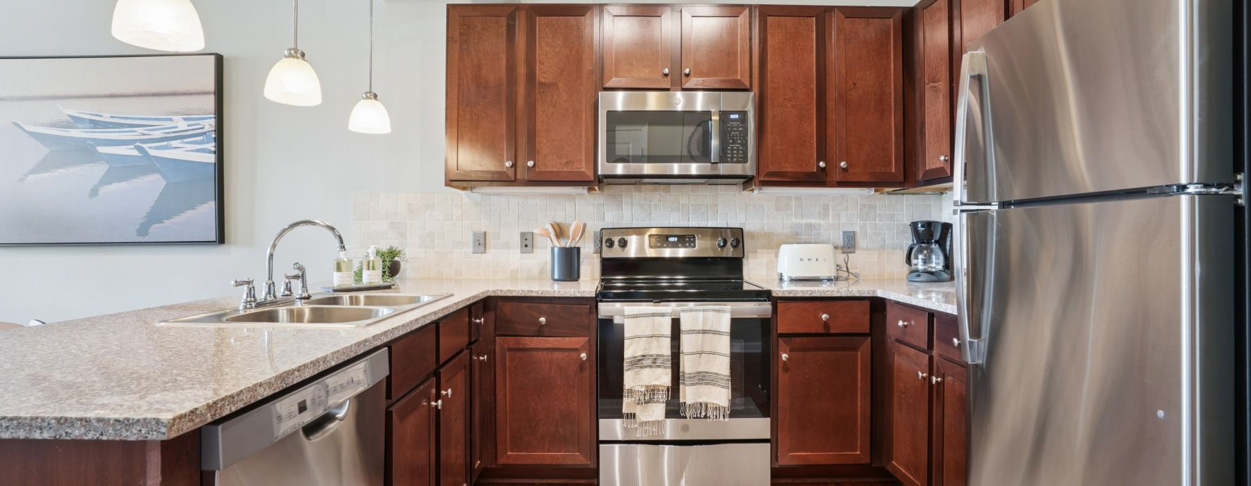 Classic wood cabinetry