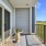 Outdoor patio with space for seating and plants